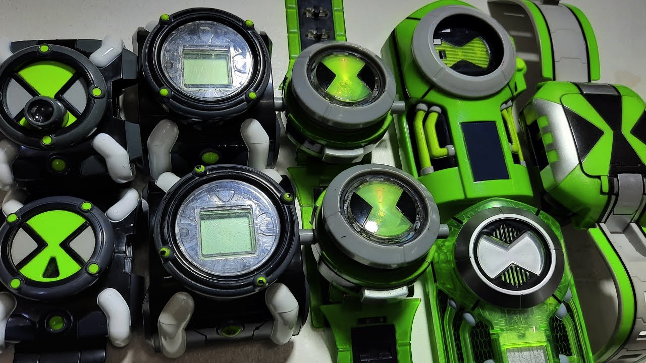 Minha Coleção de Omnitrix - Ben 10,Alien Force,Ultimate Alien,Omniverse,Reboot
