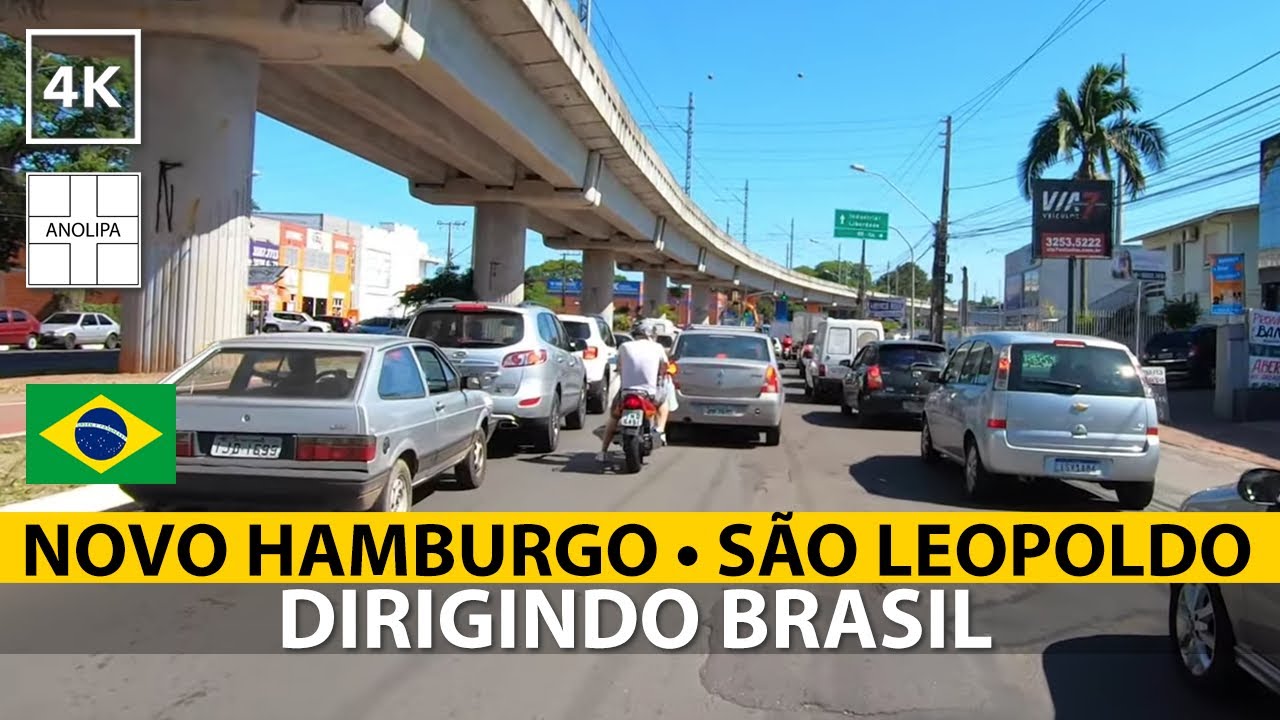 Novo Hamburgo a São Leopoldo, RS • 🚙 🇧🇷【4K】Dirigindo Brasil • POV driving
