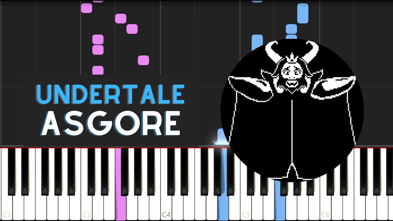 Asgore (Piano Solo Tutorial) - Undertale