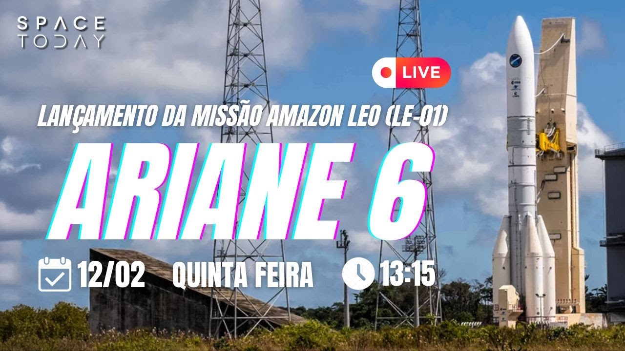1º VOO DA VARIANTE COM 4 BOOSTERS DO ARIANE 6!!! MISSÃO AMAZON LEO (LE-01)