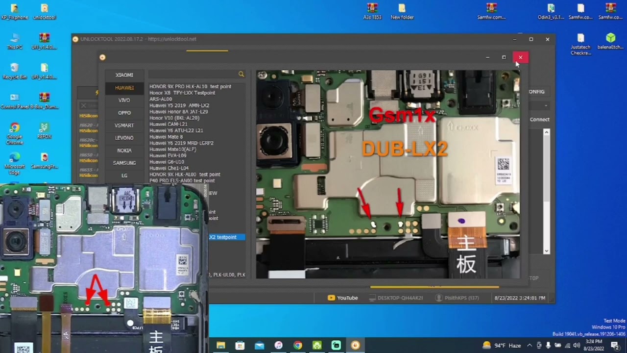 Huawei Y7 Prime 2019 DUB LX1 Frp bypass Test point By Unlock Tool