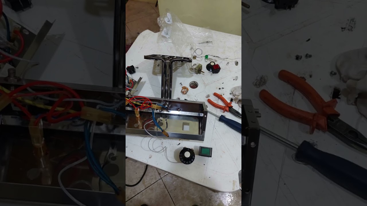 manutenção completa em fritadeira skymsen, substituição de peças e limpeza total.