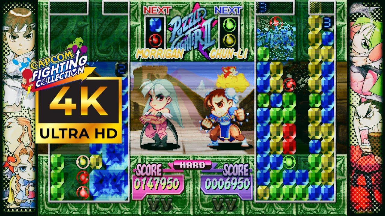 Super Puzzle Fighter 2 Turbo (capcom fighting collection)- Hard Mode Playthrough (Morrigan Aensland)