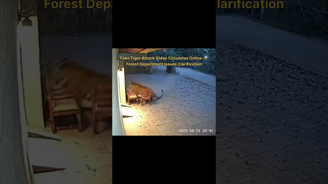 Fake Tiger Attack Video Circulates Online — Forest Department Issues Clarification