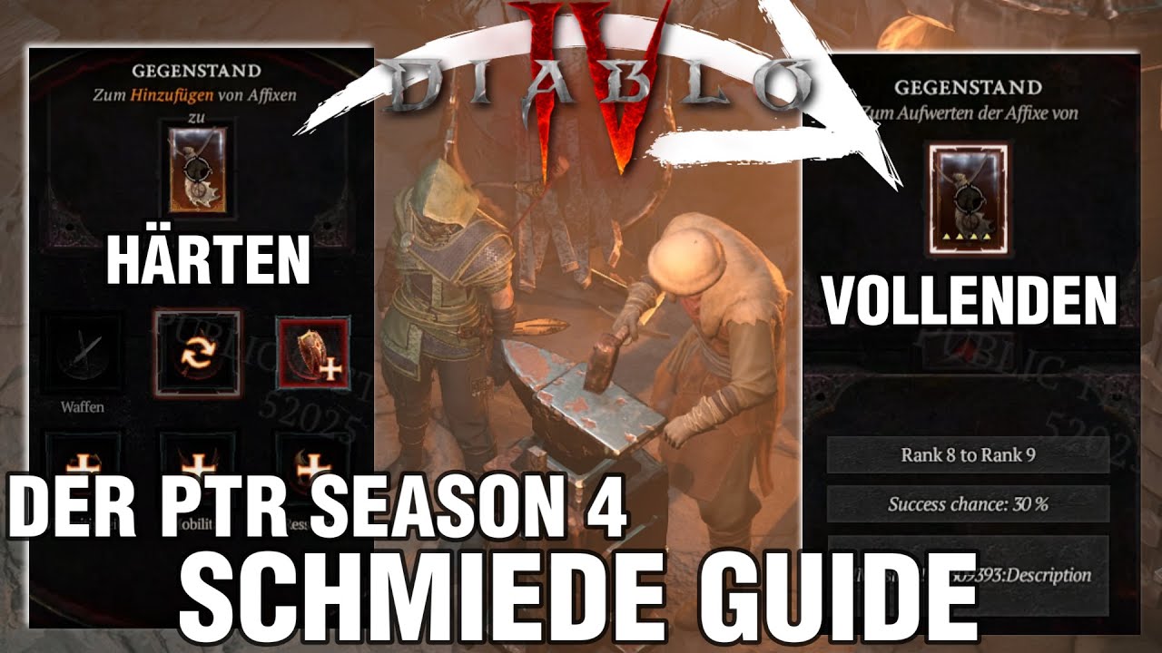 ULTIMATIVER SCHMIEDE GUIDE | VOLLENDEN | HÄRTEN | SHINIES in DIABLO IV