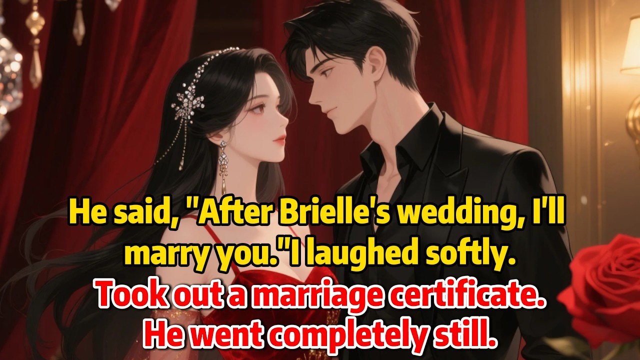 He said, “After Brielle’s wedding, I’ll marry you.”I laughed softly.Took out a marriage...