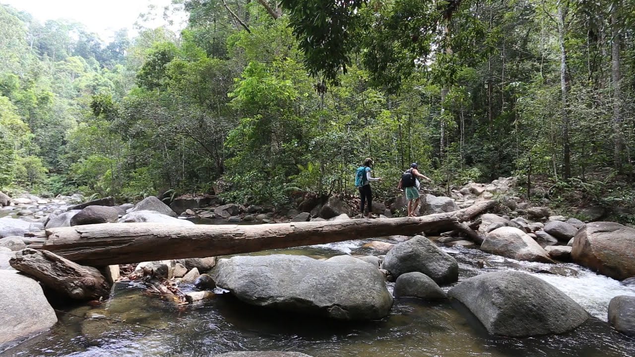 Hiking to the Chiling waterfalls in Malaysia