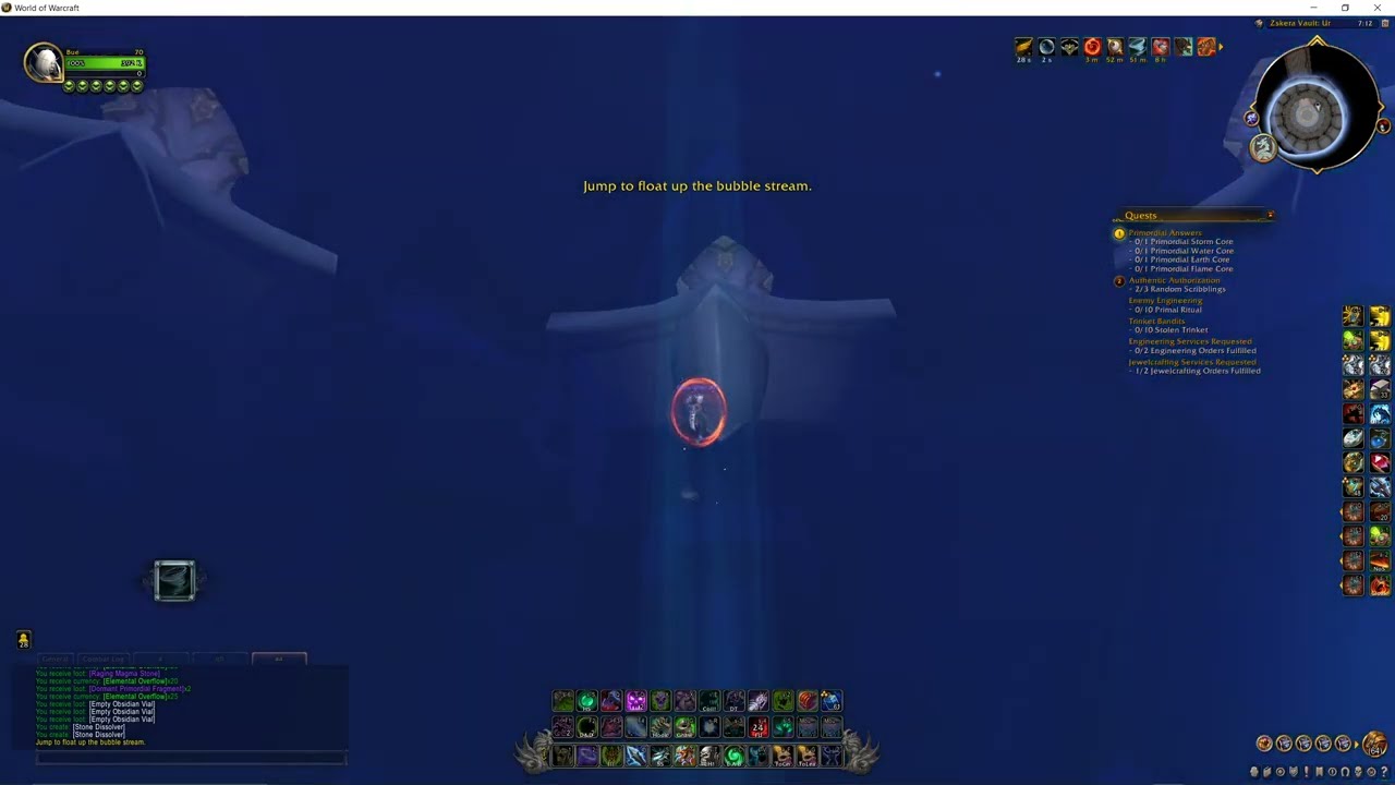 Primordial Earth Core (quest item), WoW Dragonflight Zskera Vault