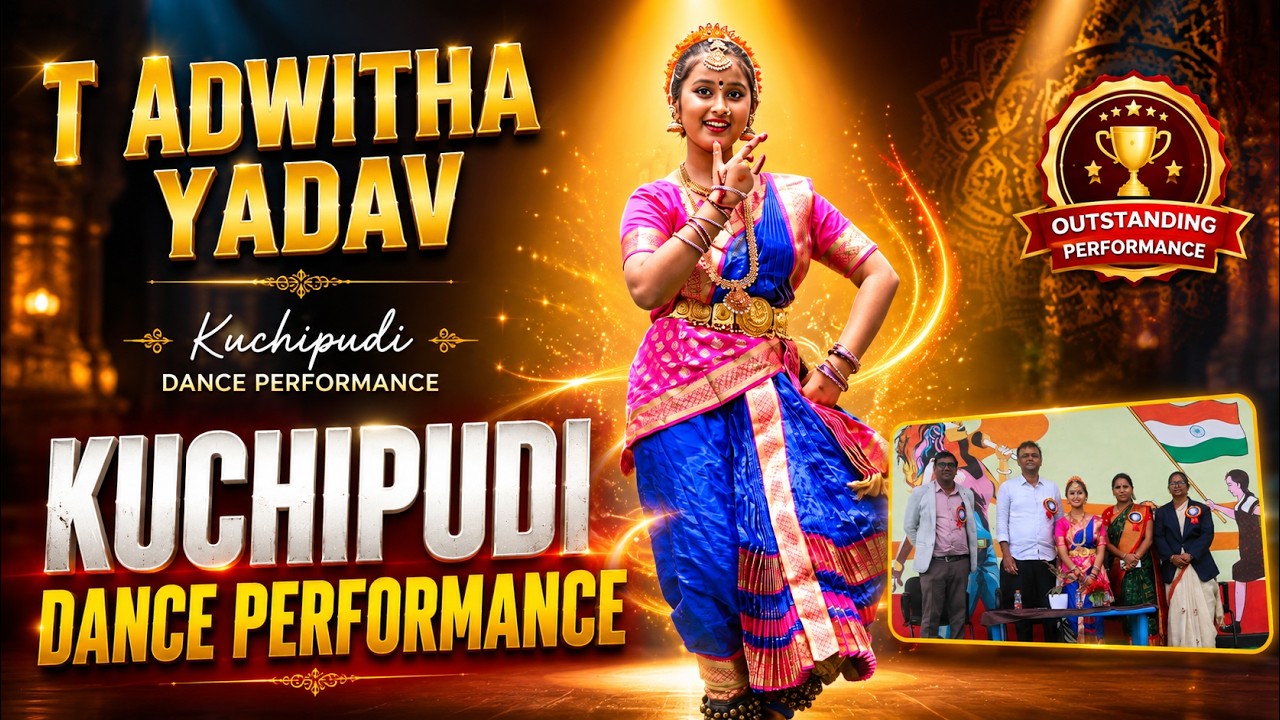 T Adwitha Yadav's Stunning Kuchipudi Dance Performance | Masterji High School | Classical Dance 2026