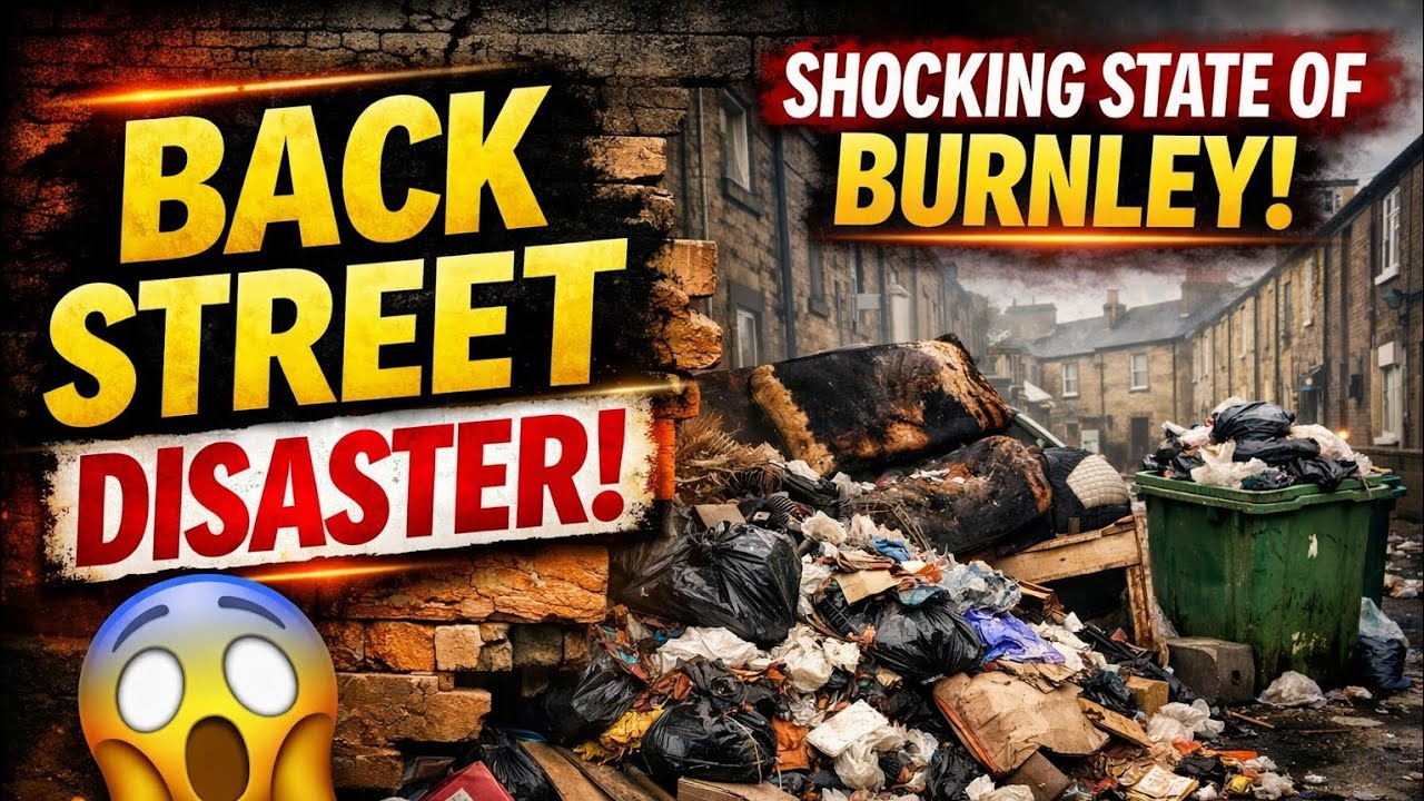 “Shocking Back Streets of Burnley — Fly Tipping, Trash & Burnt Furniture”