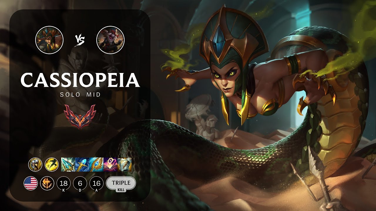 Cassiopeia Mid vs Kled - NA Grandmaster Patch 13.15