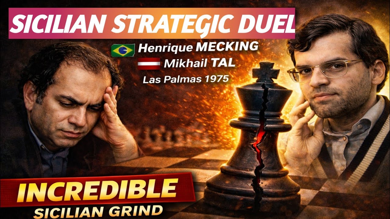 Mecking vs Tal 1975 | Tal Loses a Marathon Sicilian Battle | Classical Chess Endgame