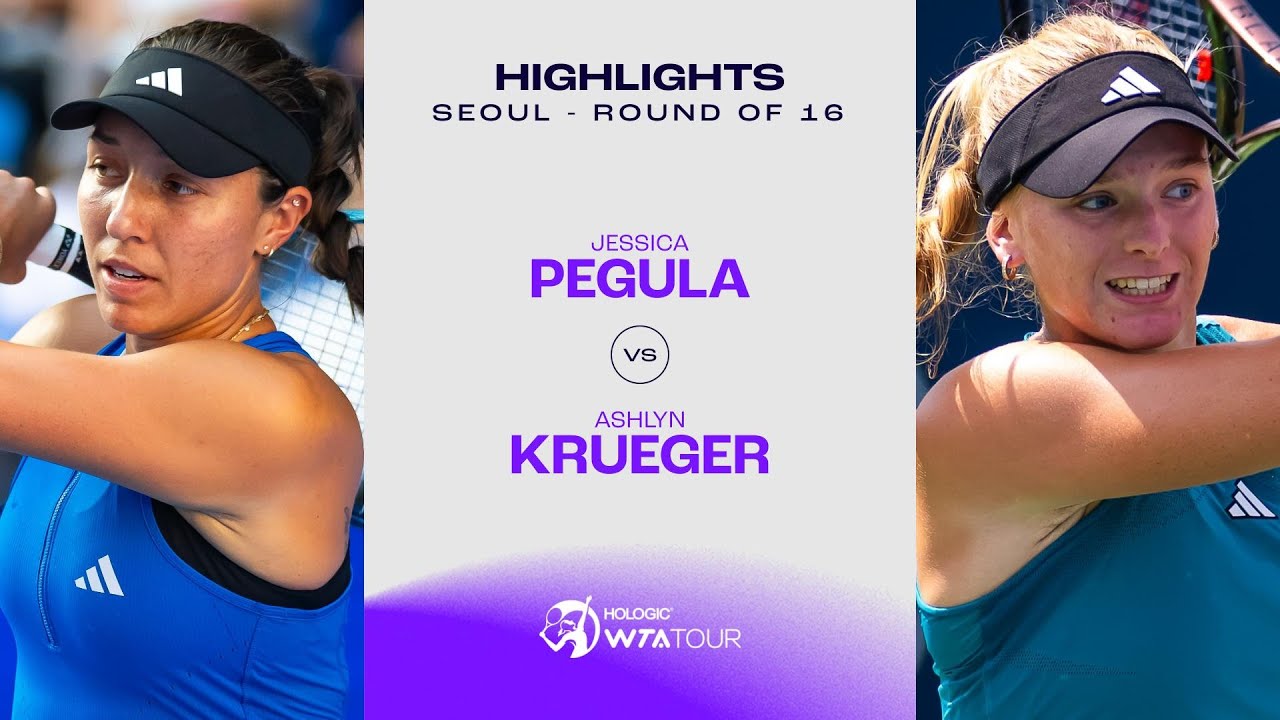 Jessica Pegula vs. Ashlyn Krueger | 2023 Seoul Round of 16 | WTA Match Highlights