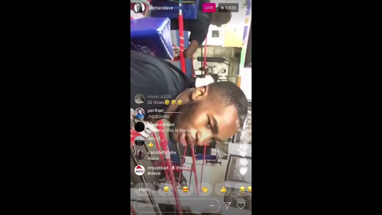 DAVE BOXING MATCH IG LIVE