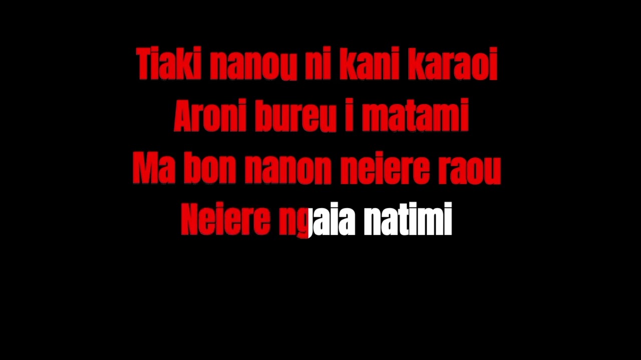 Ai tera arou aio Kiribati karaoke 2023