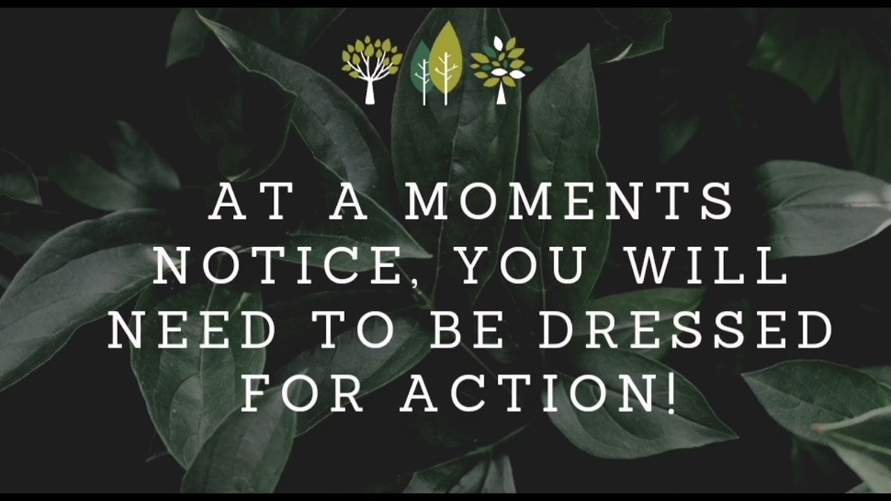 Prophetic Word | Be watchful, for your promise will knock AT A MOMENTS NOTICE