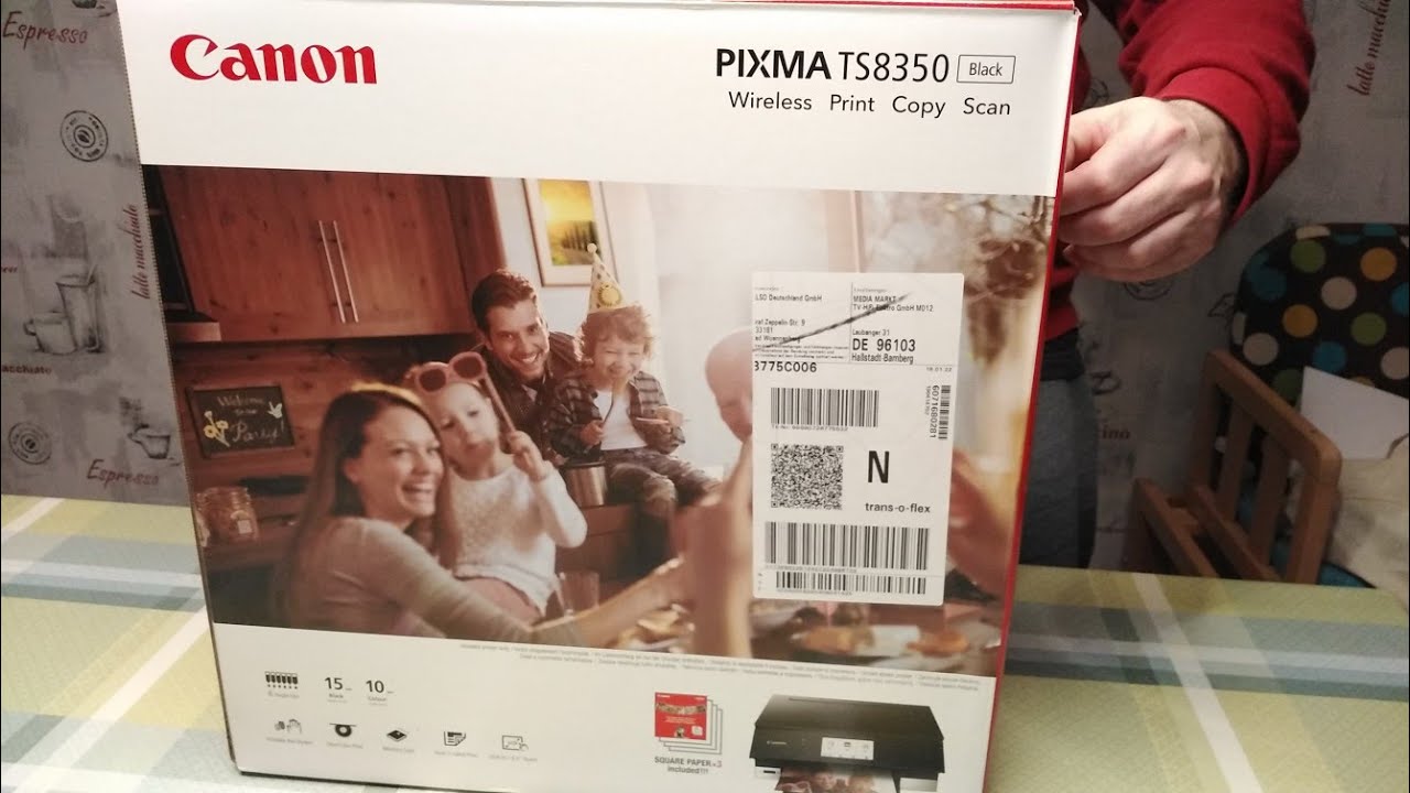 Unboxing Canon Pixma TS8350 (no talking)