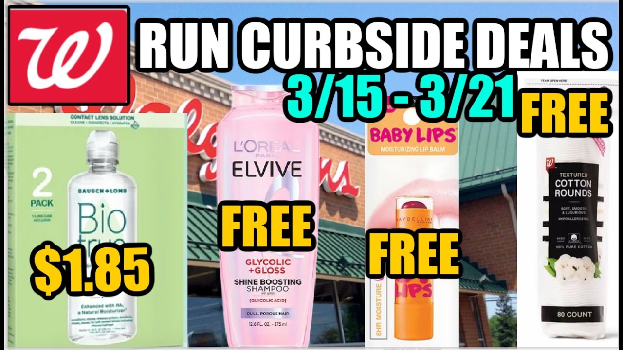 WALGREENS CURBSIDE DEALS & FREEBIES THRU 3/21!