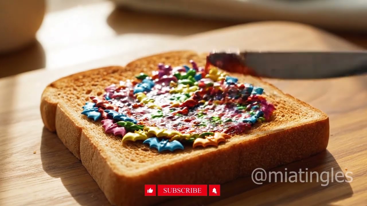 The BEST Satisfying AI ASMR Toast Spreading Video ! Mia Tingles