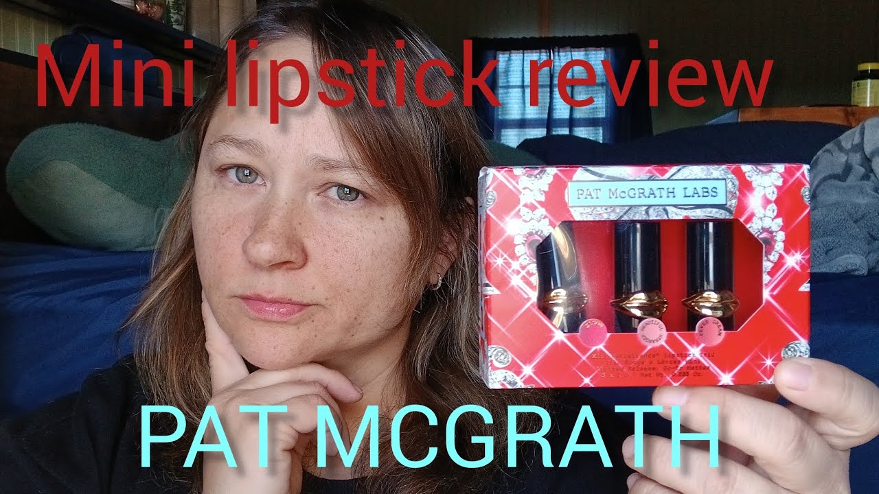 PAT McGrath Mini lipstick review and try on.  #patmcgrath #makeup 