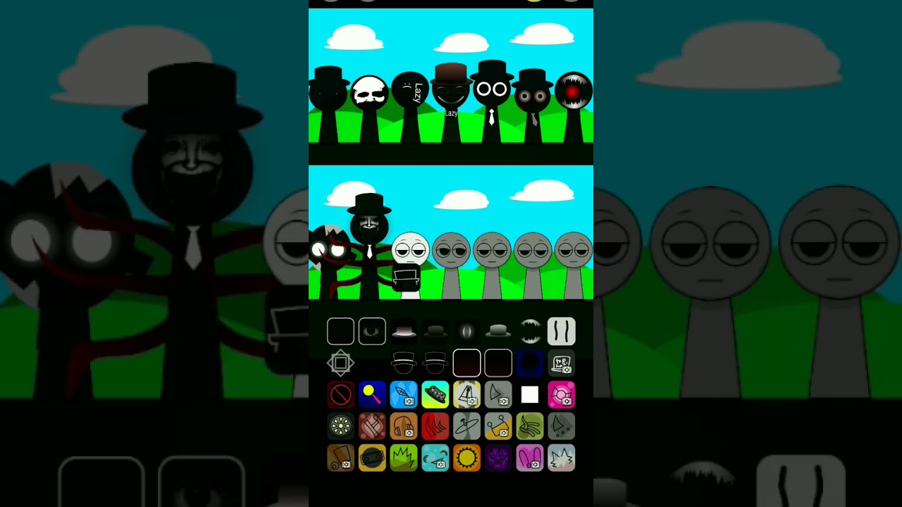 black⚫all phases🎮⚡ #shorts #black #sprunki #incredibox #incrediboxsprunki