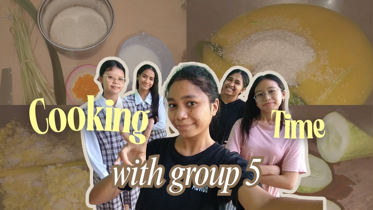 COOKING WITH GROUP 5 ~Nasi Kuning~😆‼️