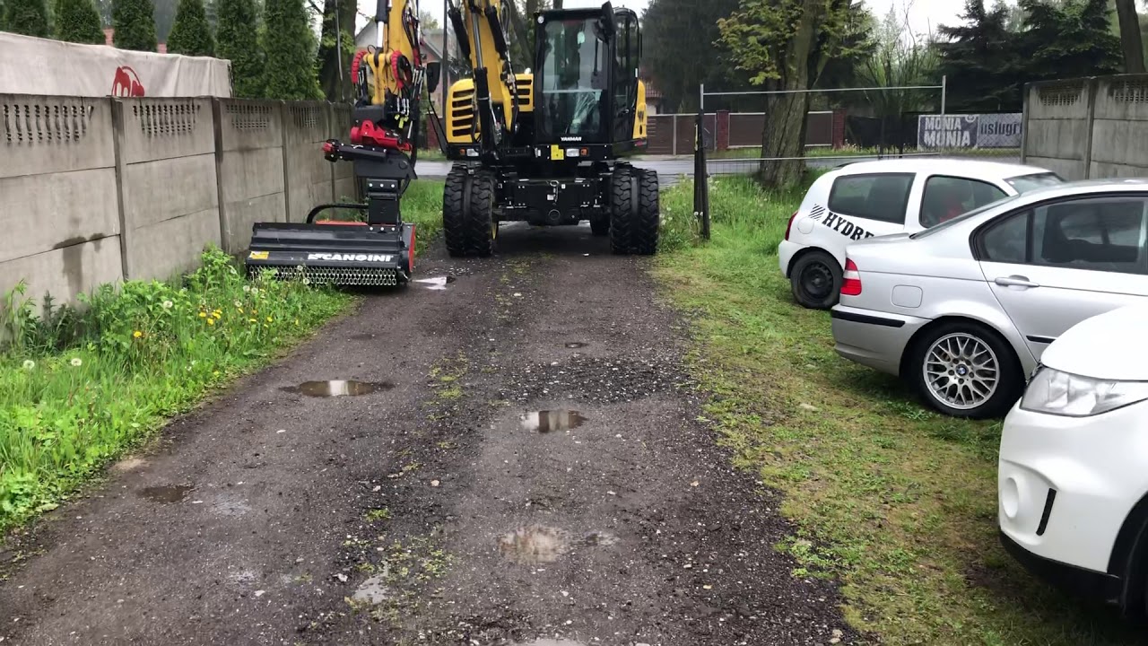 Yanmar B95w Rototilt koszenie