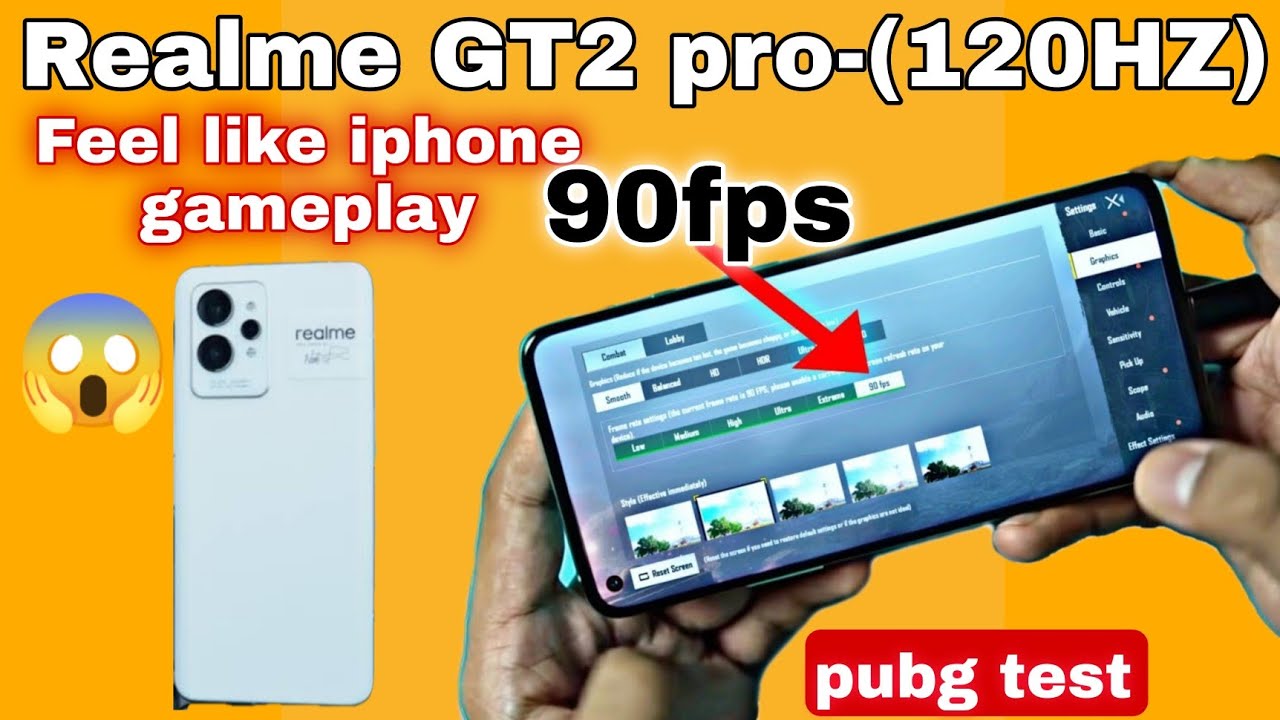 Realme GT2 pro pubg 90fps🔥test | pubg/bgmi 90fps HD graphics test🔥| #realme