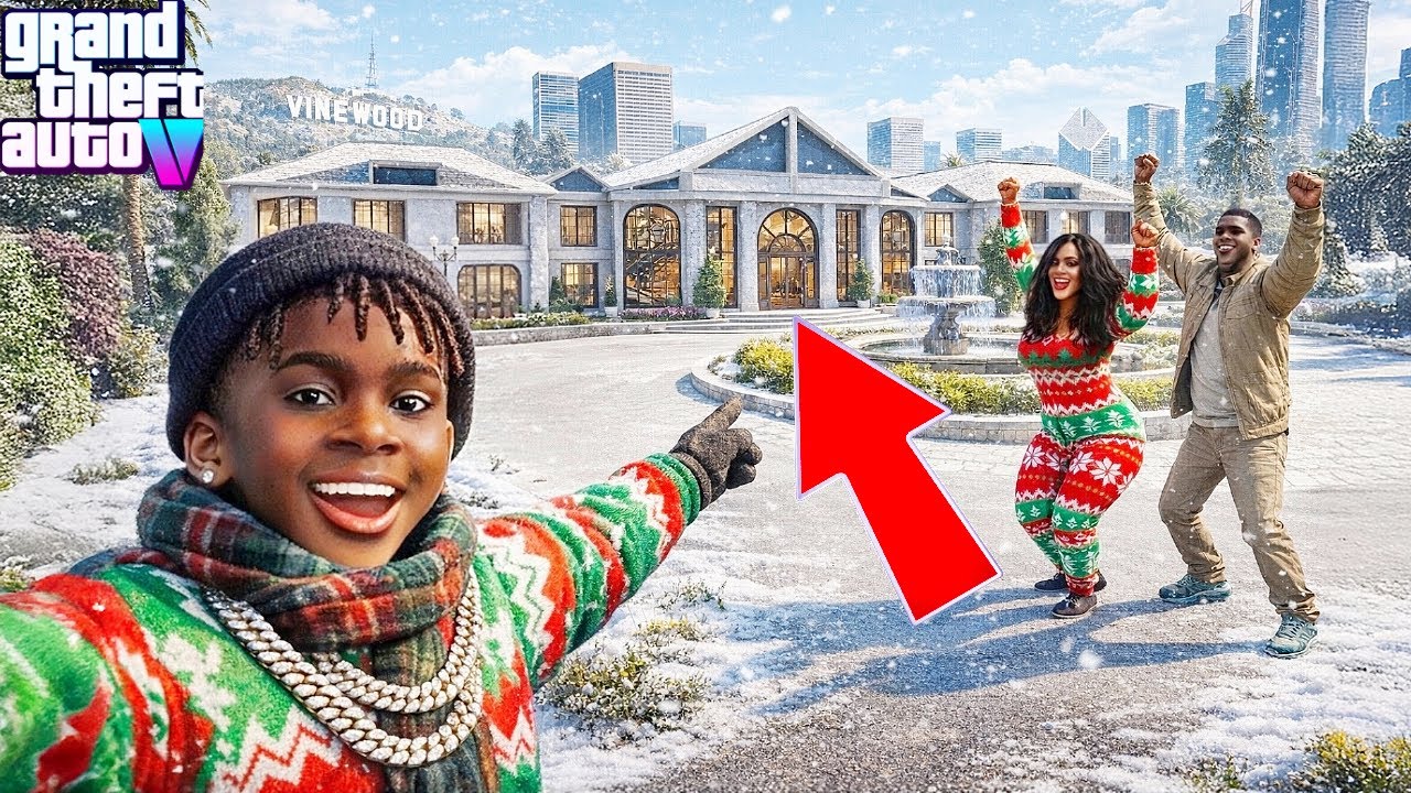 😍🏰👶🏽 Kid Franklin&rsquo;s NEW Family Mansion 😍🏰👶🏽GTA 5 Kid Franklin Real Life Mod S1 EP50