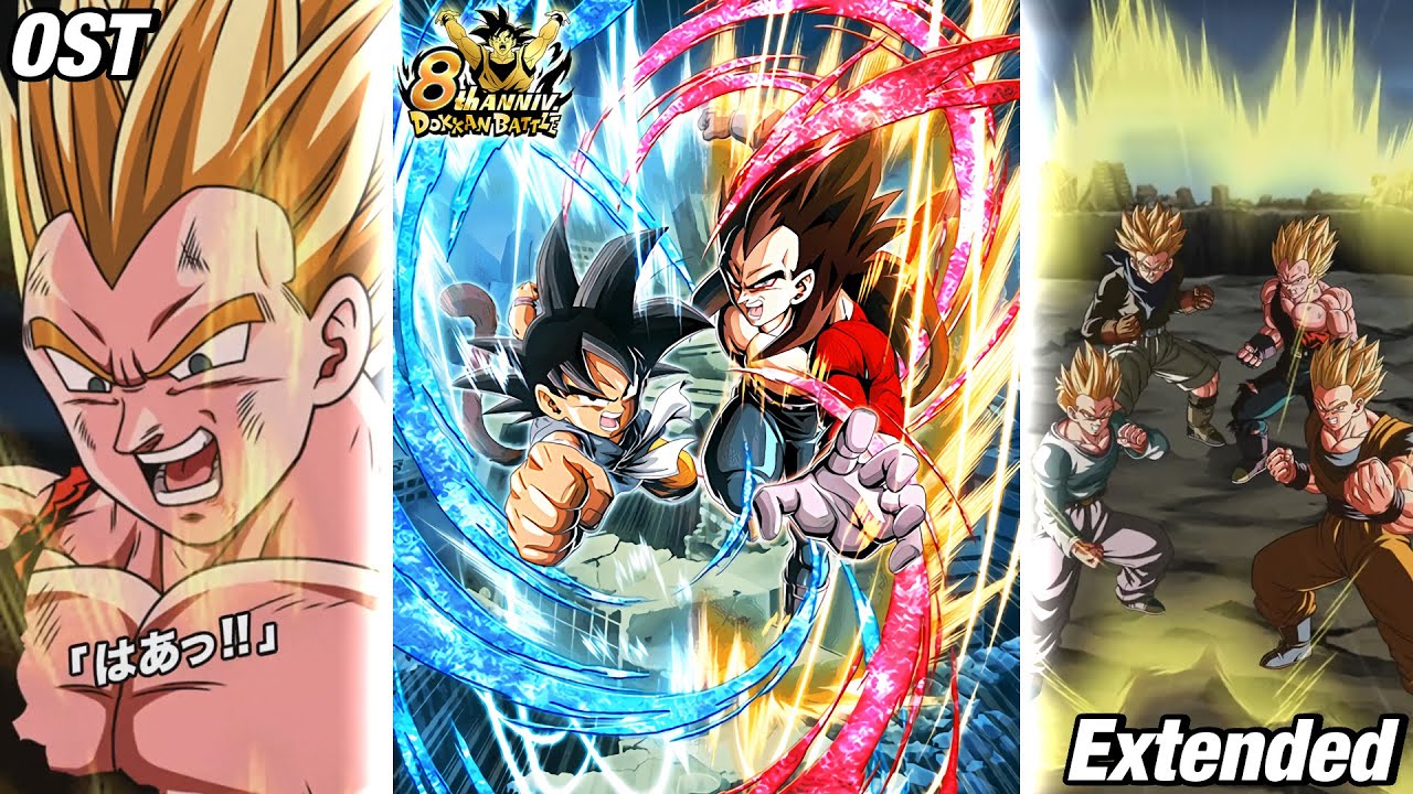 STR LR GT Goku & SSJ 4 Vegeta Stand By Skill Activation Extended OST | DBZ Dokkan Battle