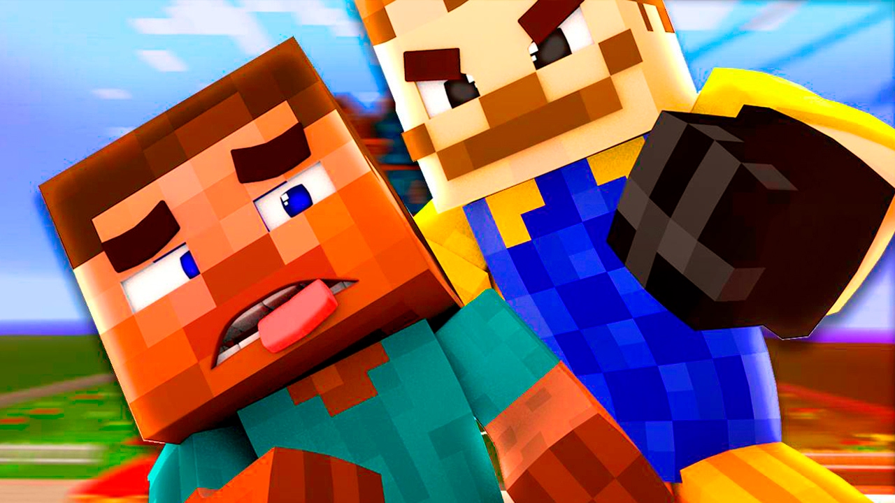 STEVE descubre los SECRETOS del VECINO - HELLO NEIGHBOR en MINECRAFT
