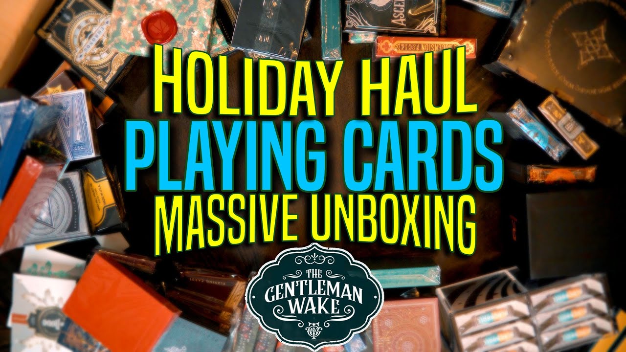 Massive Luxury Playing Cards Haul Unboxing!
