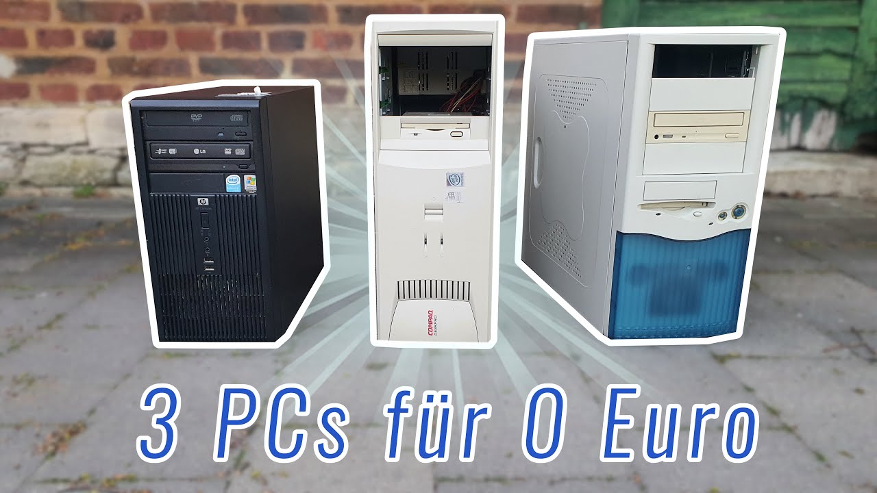 3 PCs mit VIEL Zubehör für 0 EURO auf EBAY gekauft!