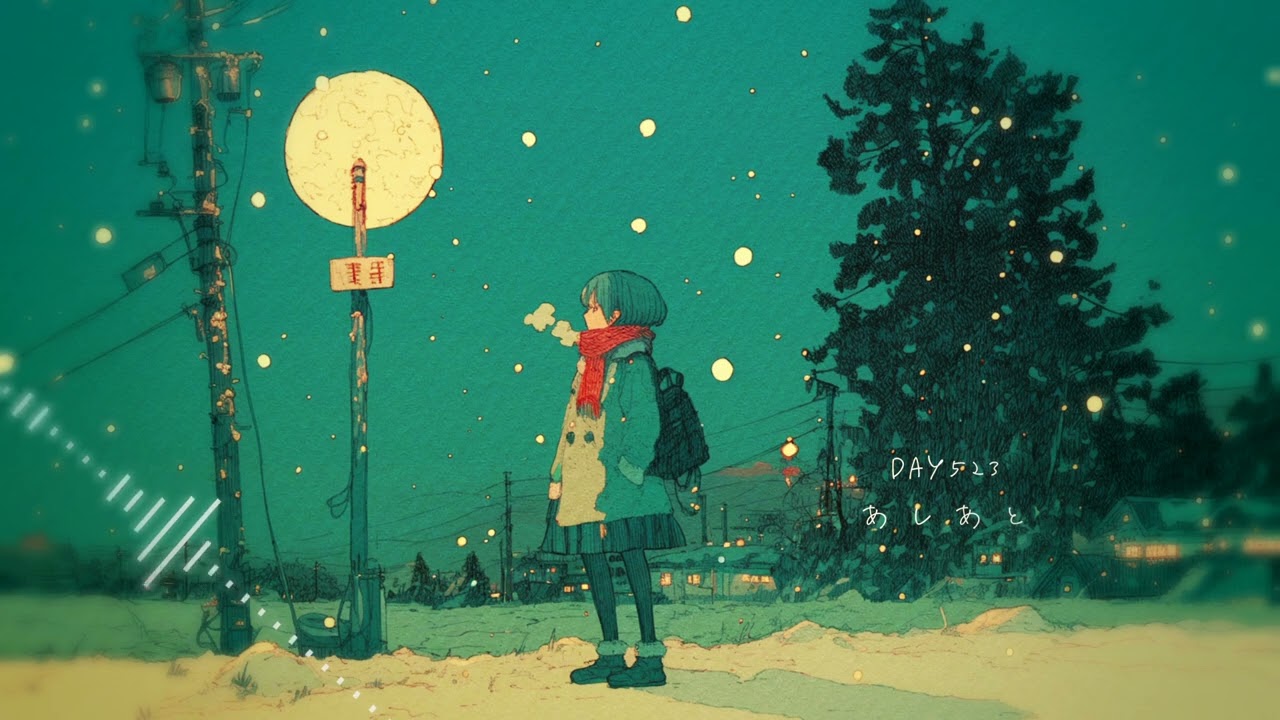 【 DAY523 】あしあと / 蒼い鍵盤【 作業用/ノスタルジー/静かな雪の夜/毎日フリーBGM  】