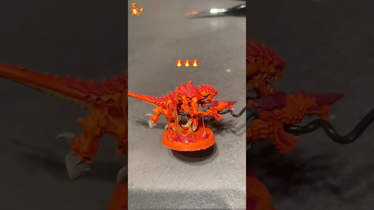 Termagant in the style of CHARMANDER🔥 #warhammer #miniaturepainting