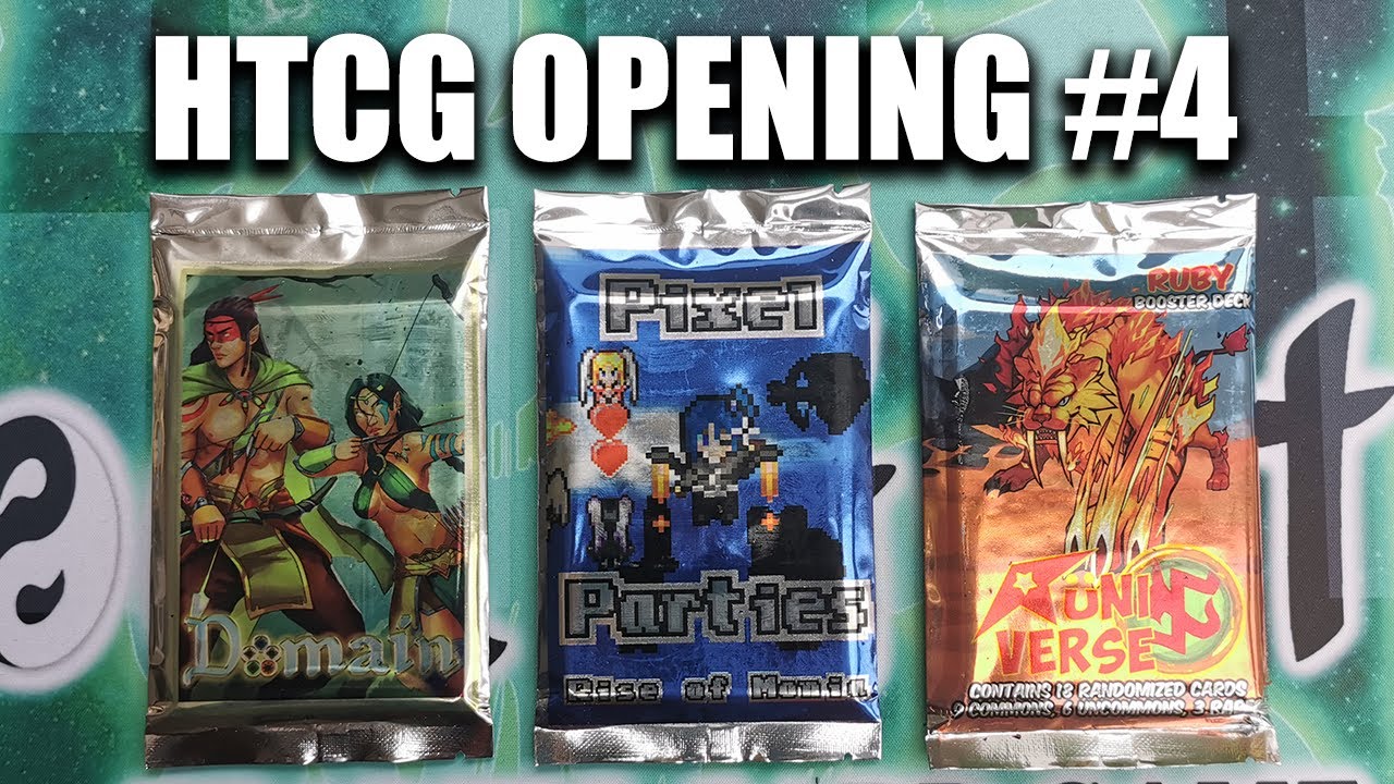 HTCG Community Pack Opening #4 (Domain, Pixel Parties, Rüniverse) | Homemade TCG