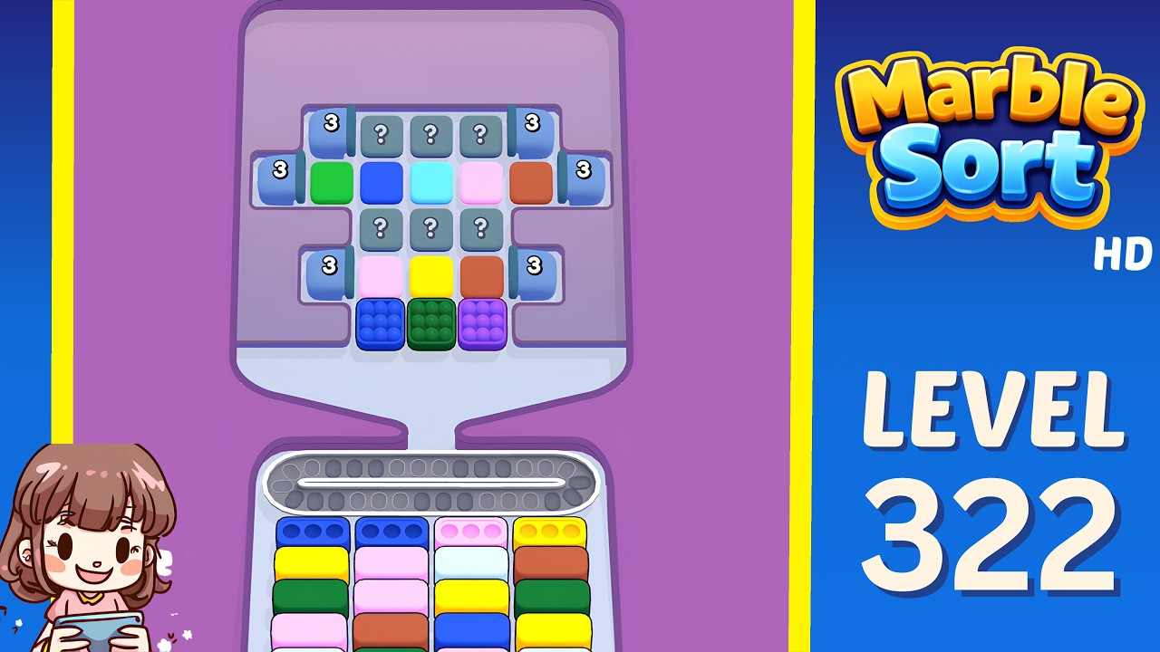 Marble Sort Level 322 Solution Walkthrough