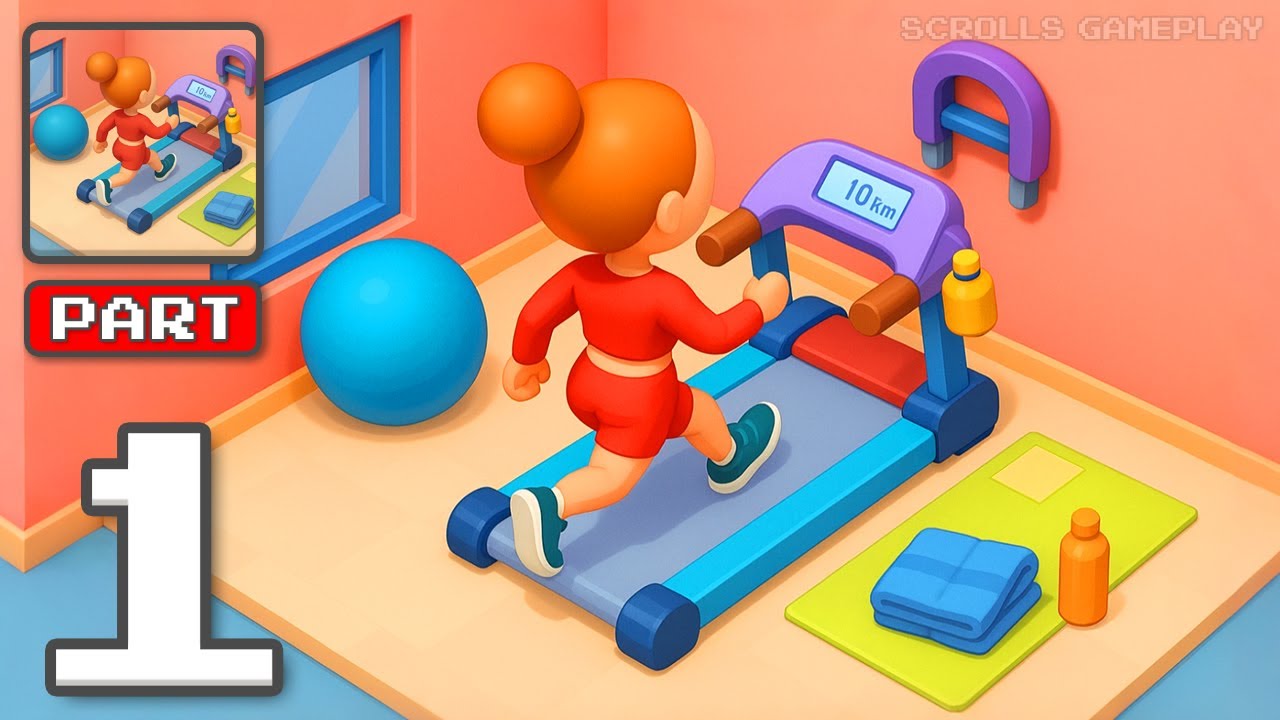 Perfect Gym - Gameplay Walkthrough Part 1 - Build The Best Gym In Town (iOS, Android)