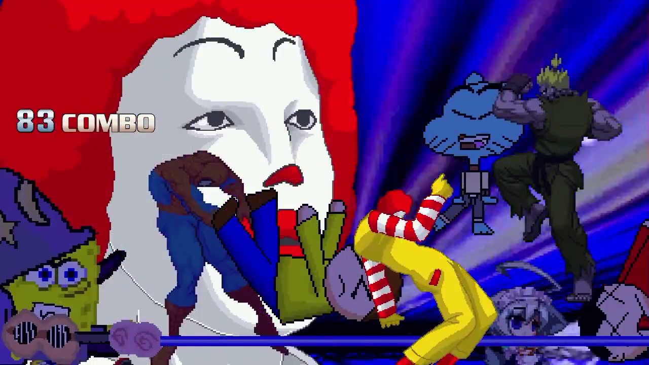 AN Mugen Request #1172: RareAkuma, Spongebob, M.Zurita, Sonic VS D.Donald, Adam, Spider-Man, Gumball