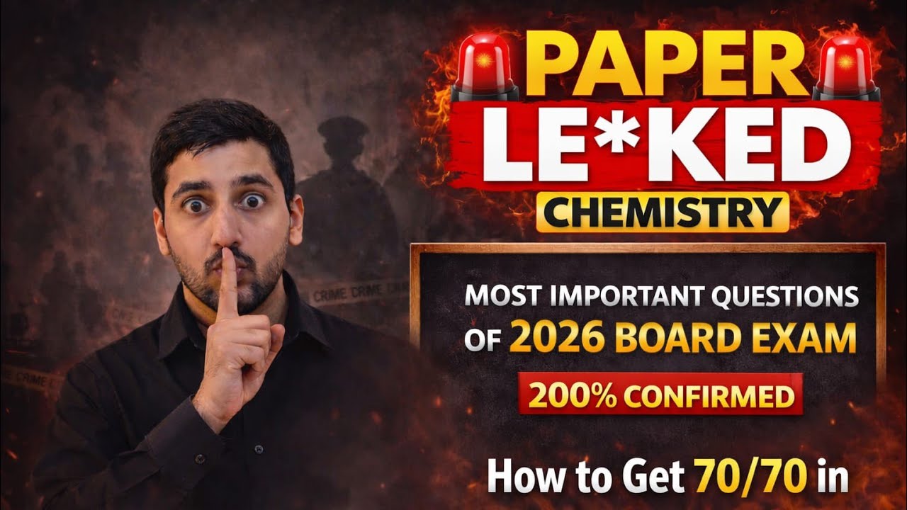 Chemistry Paper 2026 LE*KED😳🔥🔥😳