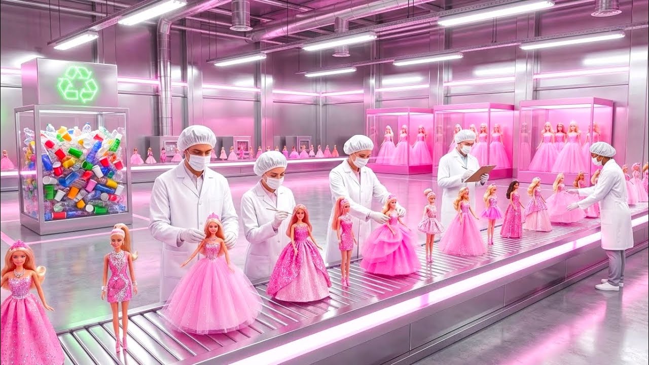 How Plastic Waste Is Recycled Into Barbie Dolls 🎀 (Full Factory Process)