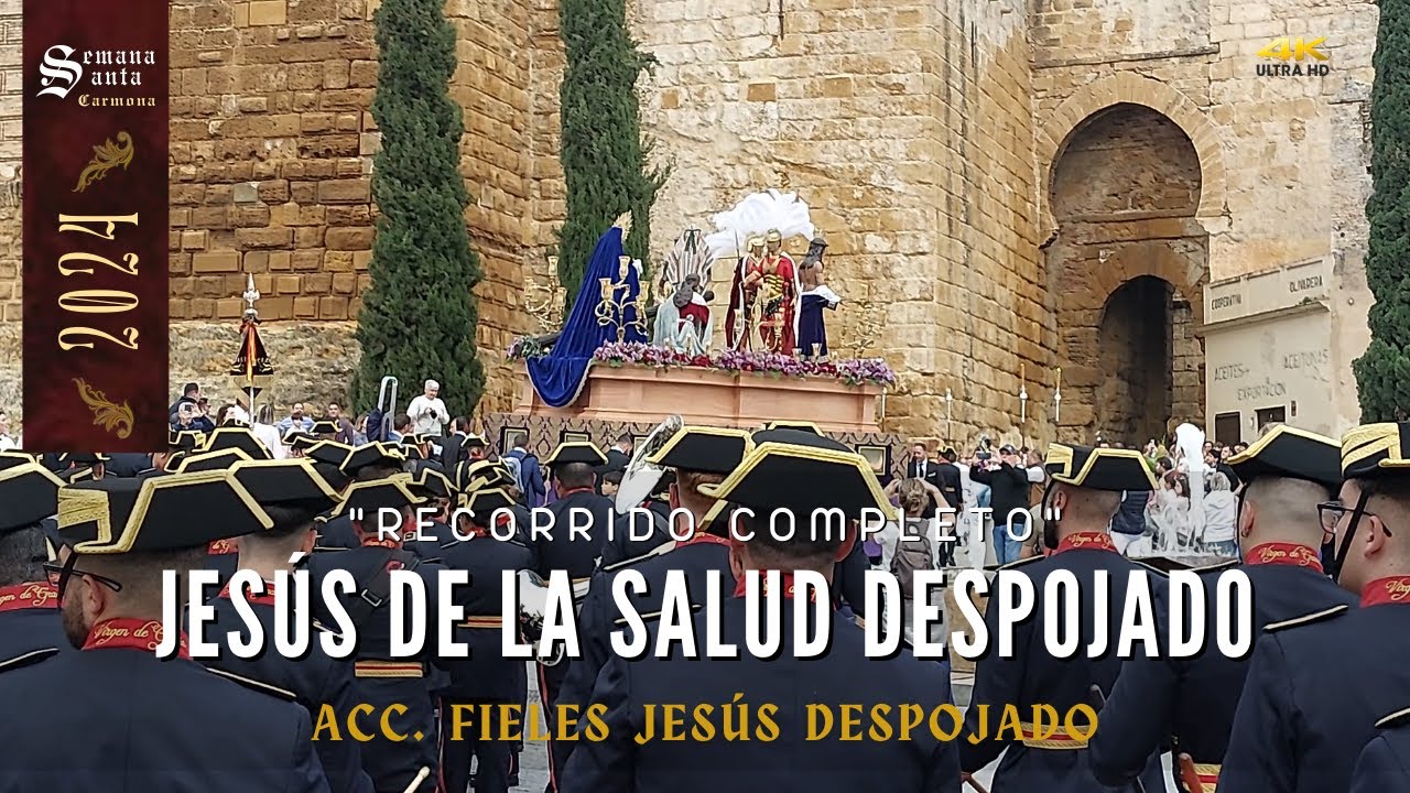 4k | RECORRIDO COMPLETO Acc Fieles Np Jesús De La Salud Despojado De Sus Vestiduras | S. Pasión 2024