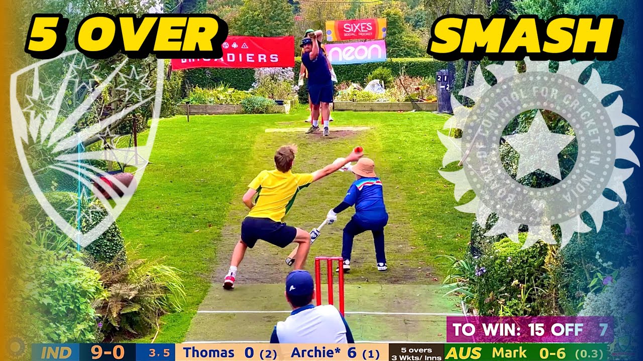 Австралия против Индии: триллер с низким счетом | Лучшие моменты матча Backyard Cricket 5 Over 🇦🇺🇮🇳