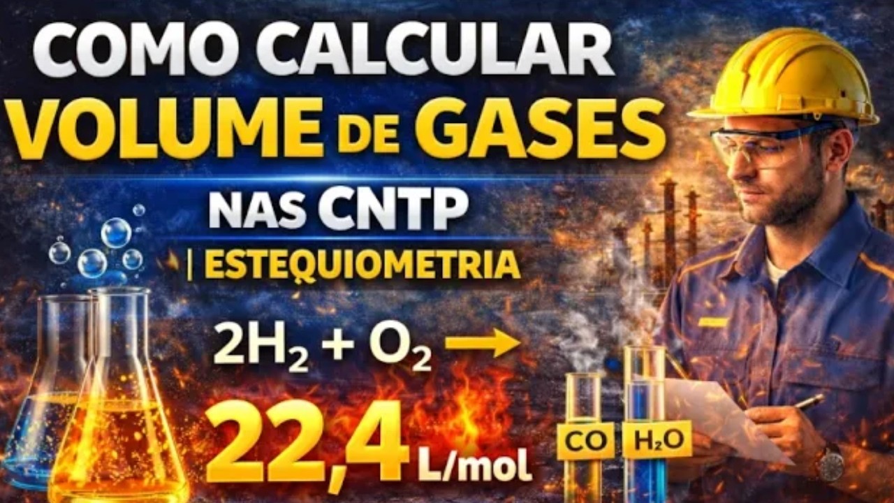 Como Calcular Volume de Gases nas CNTP | Estequiometria