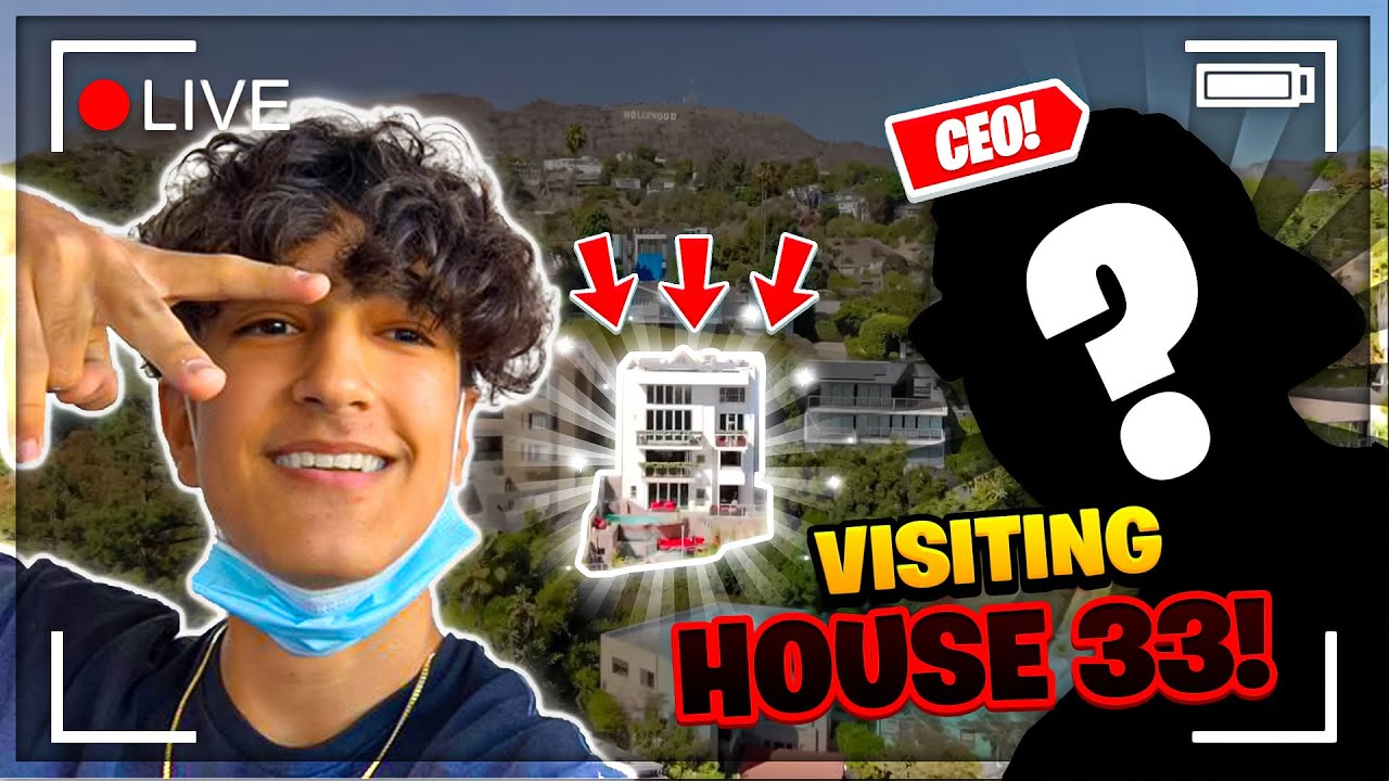 I DID A IRL STREAM AT THE TEAM 33 HOUSE!
