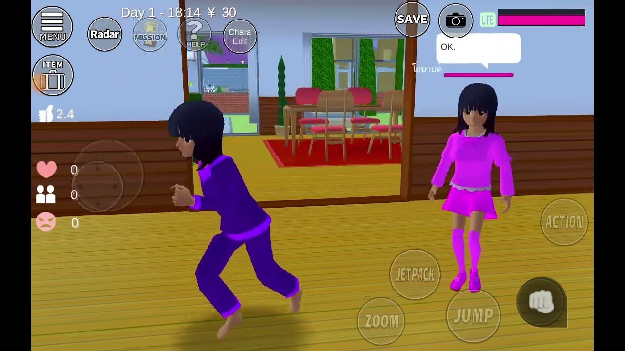 ละครสั้น เรื่องมีแฝดมันดีแบบนี้เอง#sakuraschoolsimulator