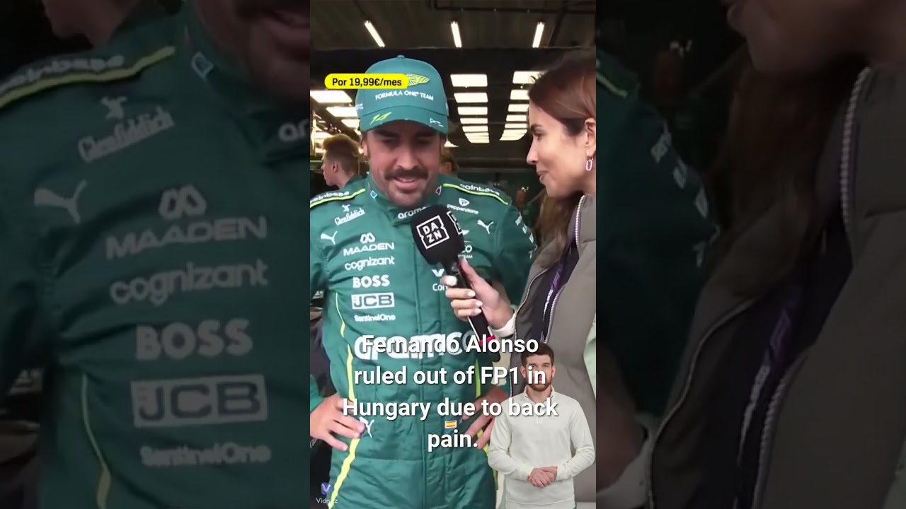 Alonso misses Hungary FP1! 🚫 🏎️ 