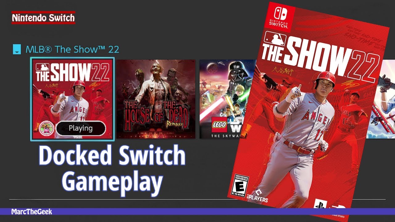 MLB The Show 22 Docked Switch Gameplay