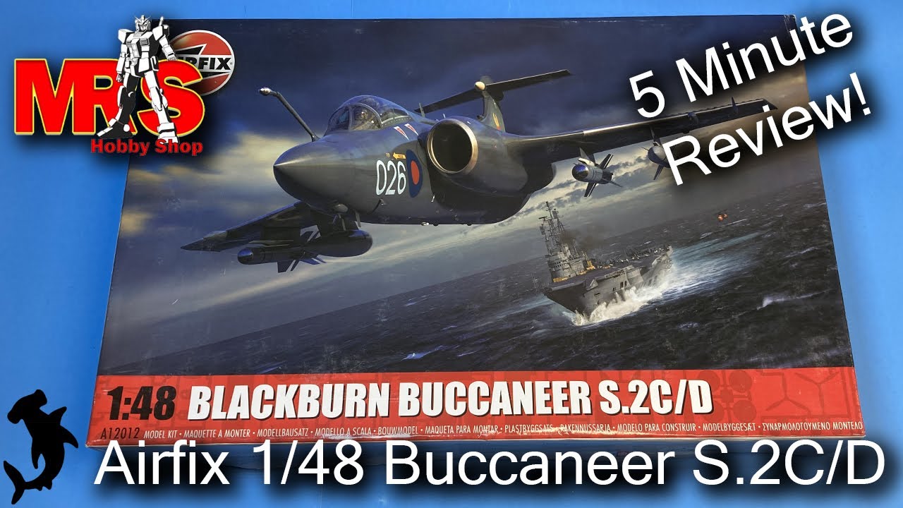 Airfix 1/48 Blackburn Buccaneer S.2C/D | 5-минутный обзор из коробки