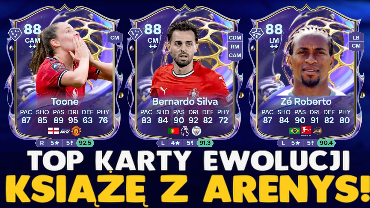 NAJLEPSZE KARTY DO EWOLUCJI 🤴KSIĄŻĘ Z ARENYS🤴 W FC 26!